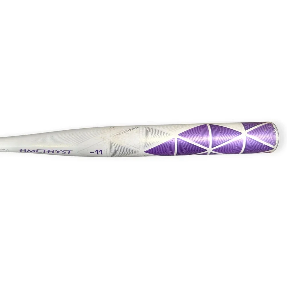 Easton Amethyst Fastpitch Softball Bat 32 inch -11 ALX50 Aluminum White Purple - Picture 4 of 6
